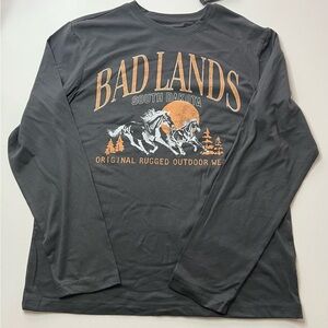 NWT Original Use Bad Lands South Dakota Long Sleeve T-Shirt Size M (B4)